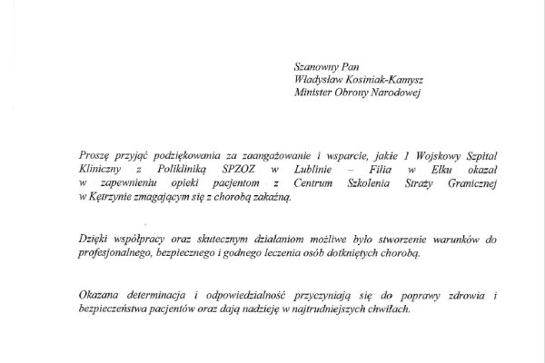 Podziękowania